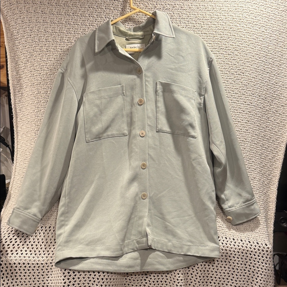 Babaton WOMENS  Light jacket  Shirt sage color small